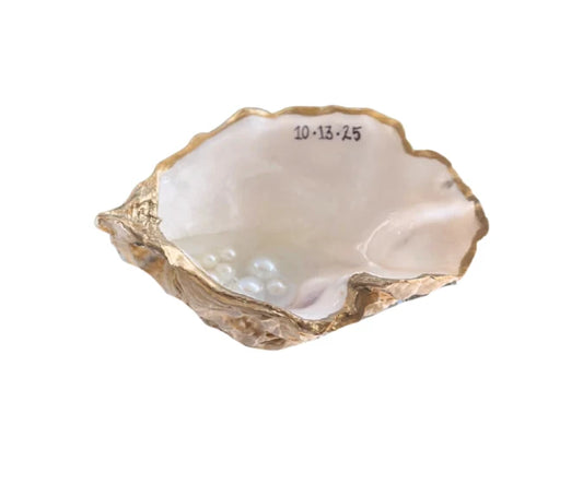 Faux pearl bead ring tray
