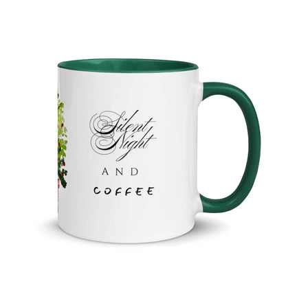 Christmas tree ceramic mug with colored interior