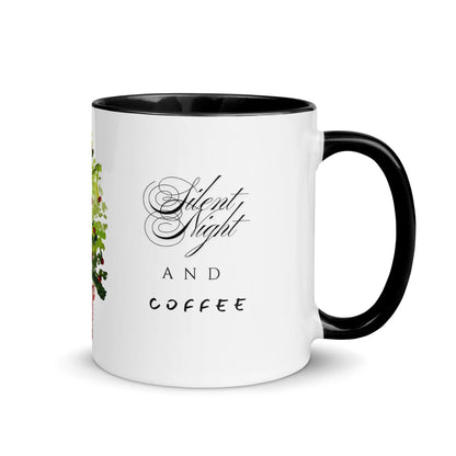 Ceramic Christmas tree mug with colored inside and rim