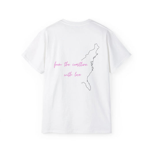 East Coastline Crew Neck Cotton T-Shirt