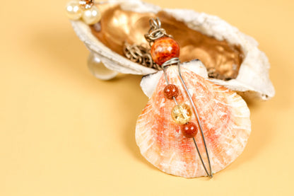 Decorative shell jewelry dish
